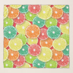 Citrusfruktskivor art. 2 sjal<br><div class="desc">Hand plockade vektor mönster med olika segment av citrusfrukter</div>