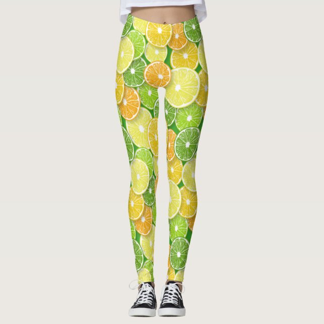 Citrusfruktskivor art. 3 leggings (Framsida)