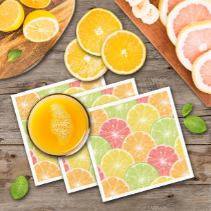 Citrusfruktskivor Pappersservett