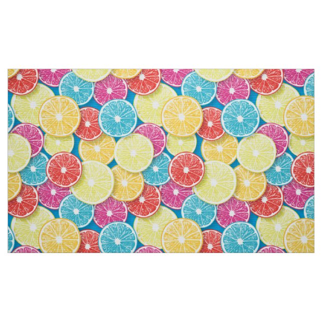 Citrusfruktsskivor Tyg (Fat Quarter)
