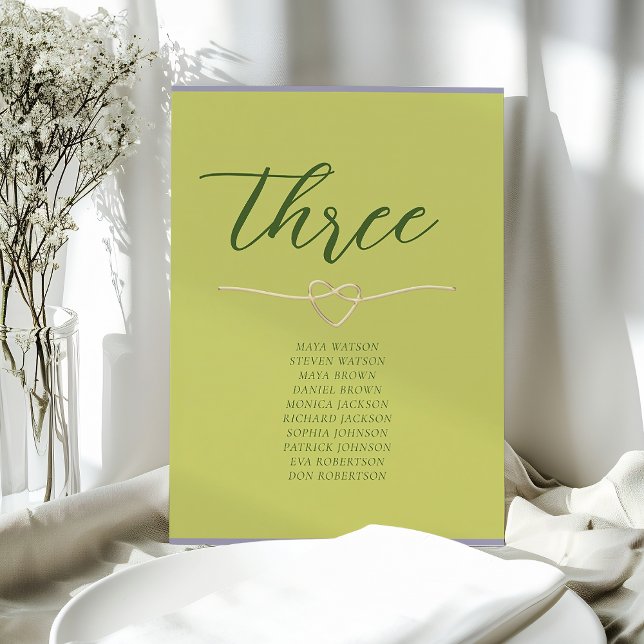 Citrusgrön sittplan för bröllop (Skapare uppladdad)