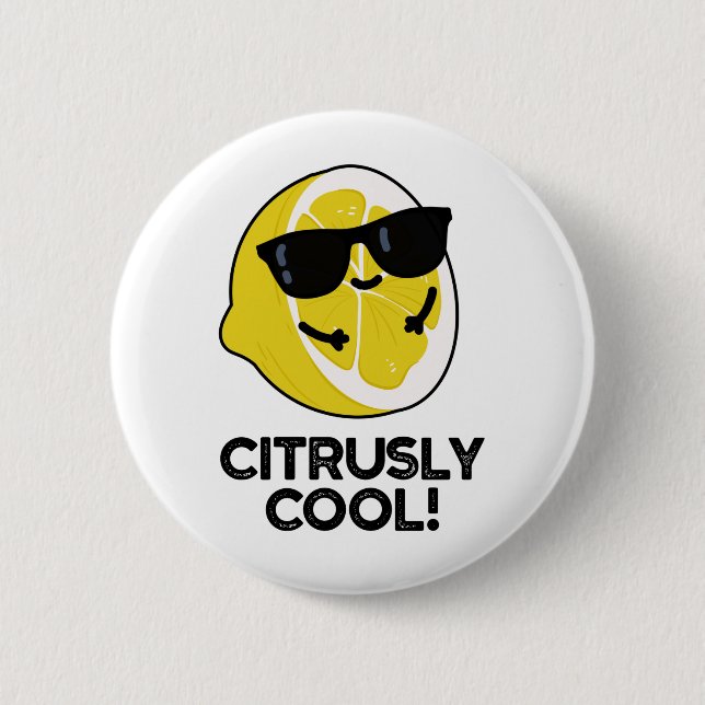 Citrusly Coola Funny Citrus Pun Knapp (Framsida)