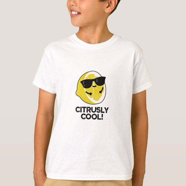 Citrusly Coola Funny Citrus Pun T Shirt (Framsida)