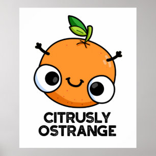 Citrusly Oodd Orange Pun Poster