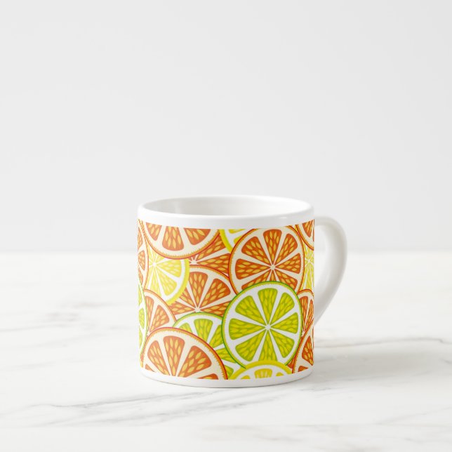 Citrusmönster Espressomugg (Framsida höger)