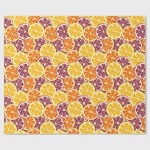 Citrusmönster presentpapper