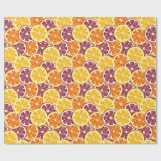 Citrusmönster presentpapper