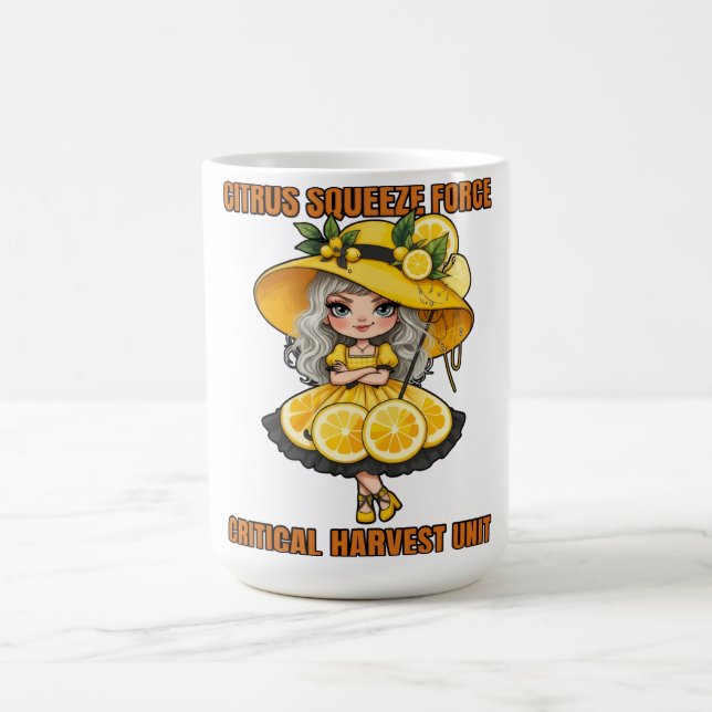 Citruspressningskraft Kritisk skördeenhet Kaffemugg (Center)