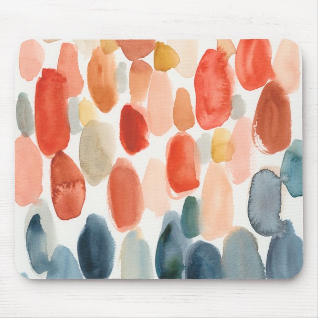 Citrussäsong - Coral och Blue Stones Musmatta (Framsidan)