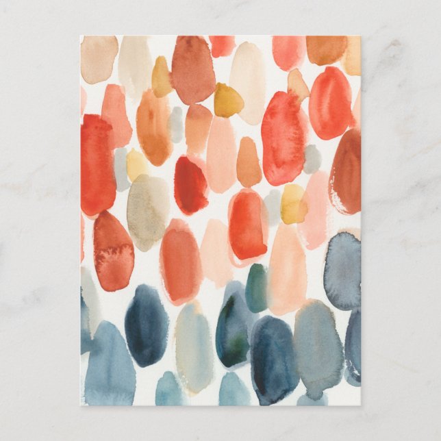 Citrussäsong - Coral och Blue Stones Vykort (Framsida)