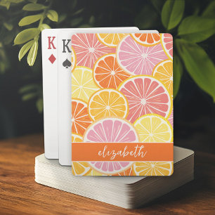 Citrusskivor - färglös huvudsiga casinokort