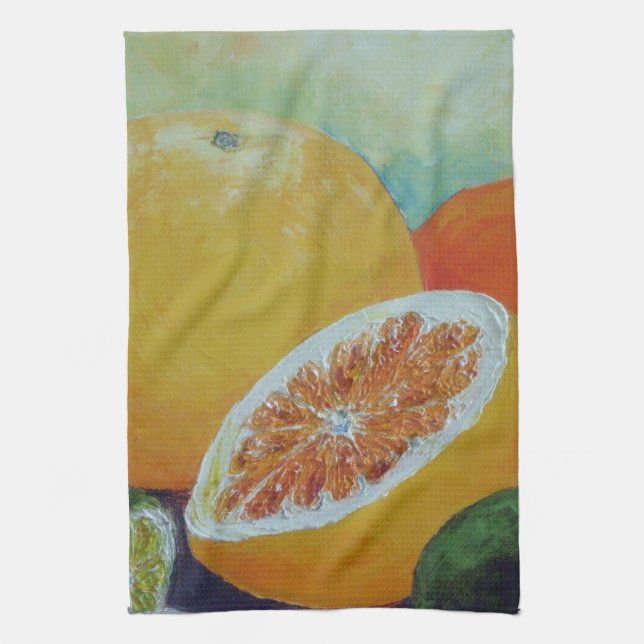 Citrusstänkkökshandduk Kökshandduk (Vertikal)