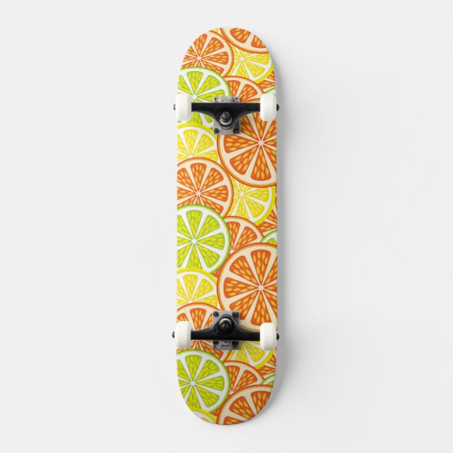 Citrust mönster 2 old school skateboard bräda 21,6 cm (Framsida)