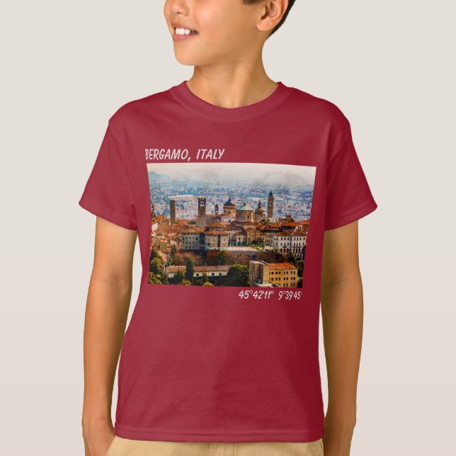 Citta Alta i Bergamo, Italien T Shirt (Framsida)