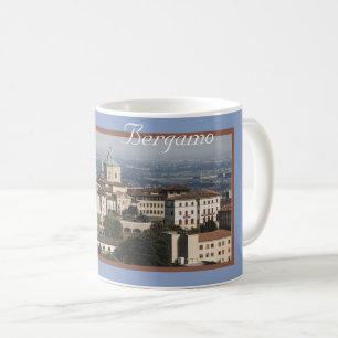 Città Alta Panorama, Bergamo, Italien Kaffemugg