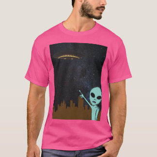 City Alien och Ufo. T Shirt