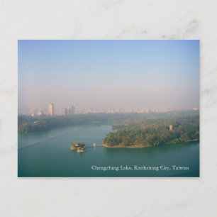 City Awakening/Chengching Sjö, Kaohsiung, Taiwan Vykort