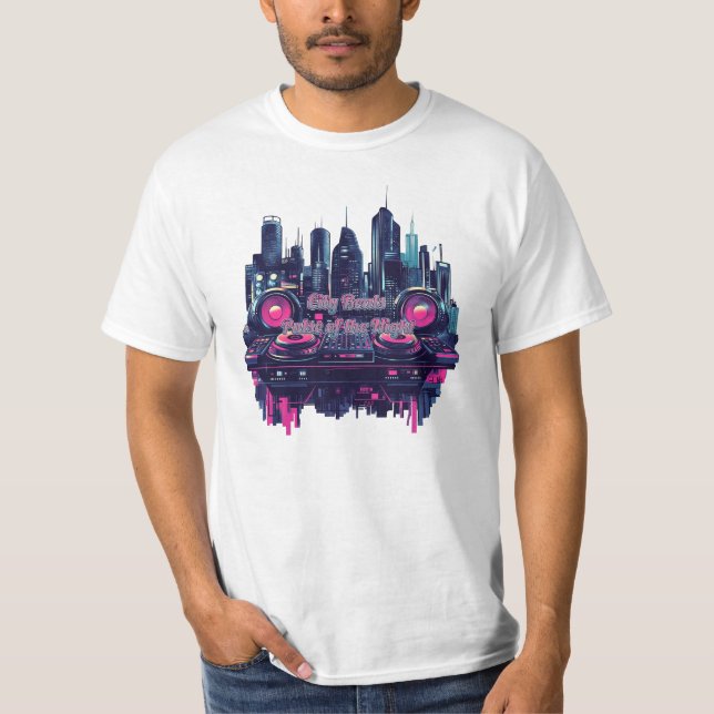 City Beats: Nattens Puls T Shirt (Framsida)