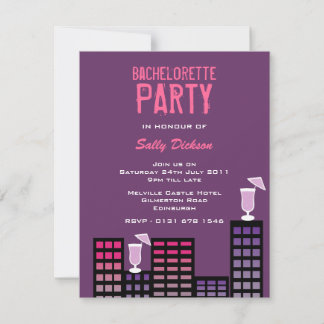 City Blocks Bachelorette Party-inbjudan Inbjudningar