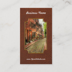 City - Boston MORSA - Acorn Street Visitkort