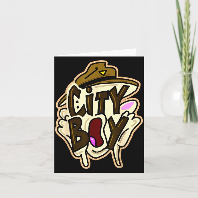 City boy meme  kort (Framsida)