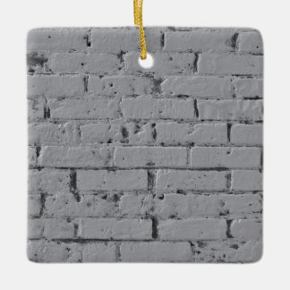 City Brick Wall Payed White Julgransprydnad Keramik