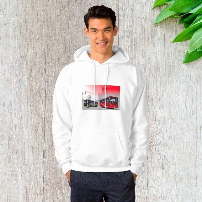 City Buss Red Grönt Coacher på Urban Street Hoodie (Skapare uppladdad)
