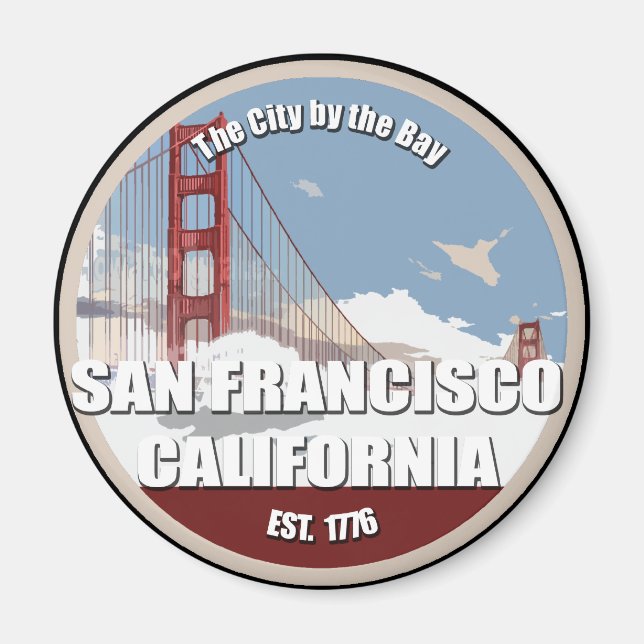 City by the Bay, San Francisco California Magnet (Framsidan)