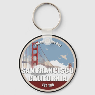 City by the Bay, San Francisco California Nyckelring