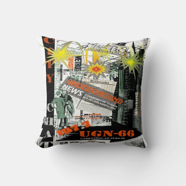 City Chatta American MoJo Pillow Kudde (Framsida)