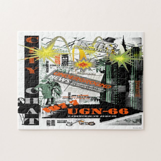 City Chatta Puzzle Pussel (Horisontell)