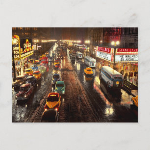 City - Chicago - De gick till natten 1949 Vykort