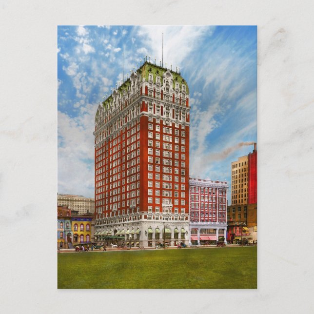 City - Chicago IL - Blackstone Hotellet 1915 Vykort (Framsida)