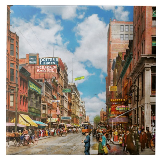 City - Cincinnati, OH - Dentist Street 1907 Kakelplatta (Framsidan)