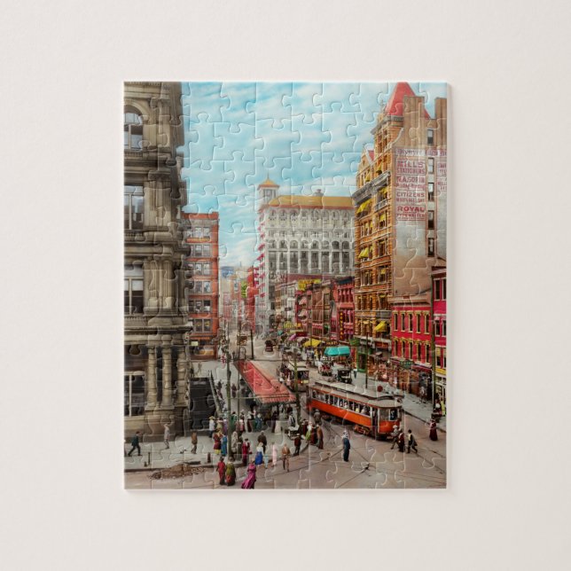 City - Cincinnati, OH - Queen city 1915 Pussel (Vertikal)