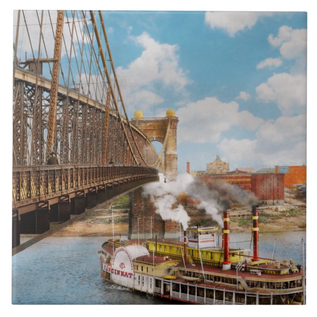 City - Cincinnati, OH The City of Cincinnati 1906 Kakelplatta (Framsidan)