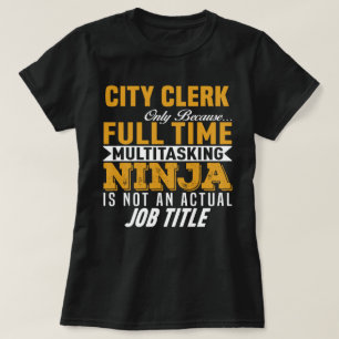 City Clerk T Shirt