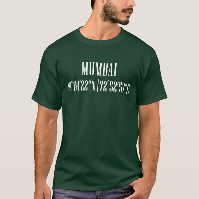 City Coordinates Mumbai familj T Shirt (Framsida)