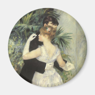 City Dance av Pierre Renoir, Vintage Fine Art Magnet