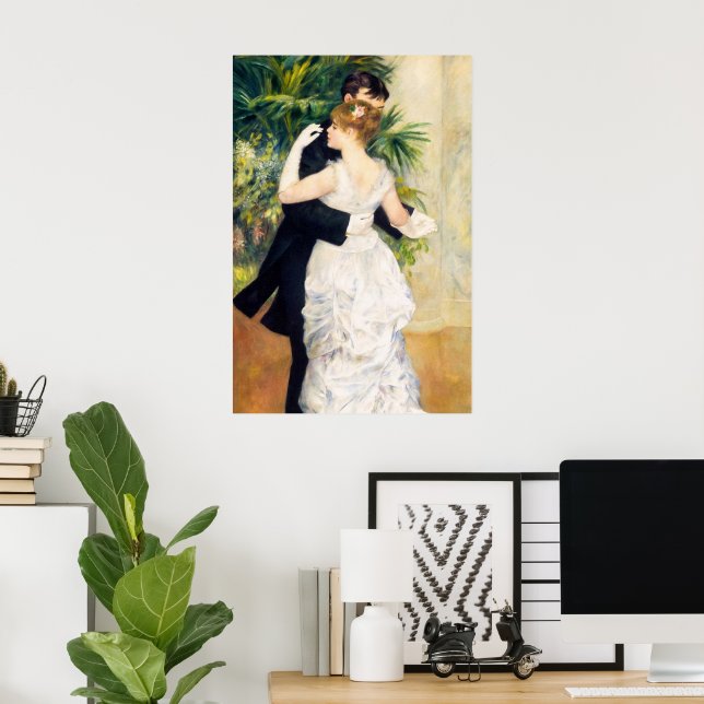 City Dance, Dance in Town, Pierre Auguste Renoir Poster (Hemmakontoret)