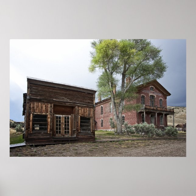 CITY DRUG STORE and HOTEL MEADE - BANNACK MONTANA Poster (Framsidan)