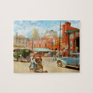 City - Durham, NC - Kids blir barn 1940 Pussel