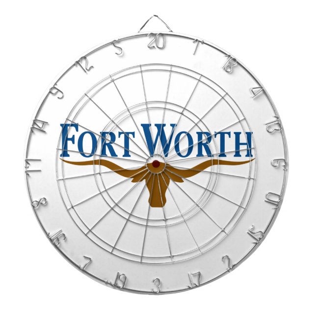 City Flagga of Fort Worth (Texas) Darttavla (Framsidan)