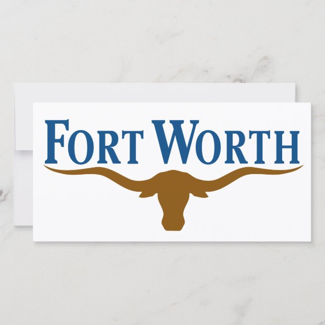 City Flagga of Fort Worth (Texas) Kort (Framsida)