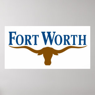 City Flagga of Fort Worth (Texas) Poster