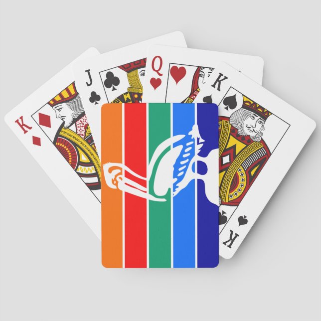 City Flagga of St. Petersburg (Florida) Casinokort (Baksidan)