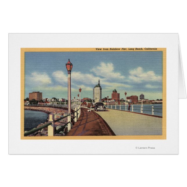 City från Rainbow Pier Hälsningskort (Framsidan Horizontal)