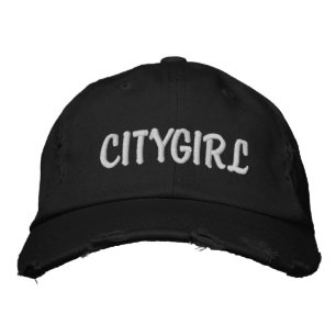 City Girl Hat Broderad Keps