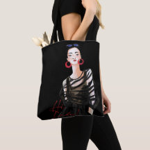City Girl in Black Modern Graphic Women T-Shirt