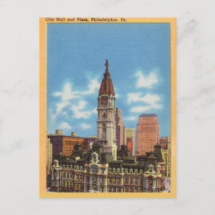 City Hall and Plaza, Philadelphia, Pennsylvania Vykort